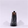 Wonders Vflex High Block Heel V Cut Boot - Black Leather